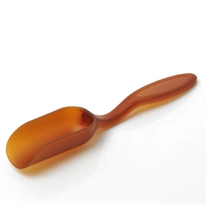 Dark Brown Plastic Tea Scoop Amber Semi Transparent Tea Spoon Kung Fu Tea Shovel For Loose Tea Powder Coffee Kitchen