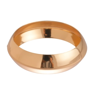Polished 18K gold chunky geometric acrylic cuff bracelet with mirror finish and wide band