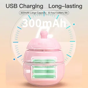 Gioco per gatti elettrico rosa con batteria 300mAh e durata di 6 ore visualizzata