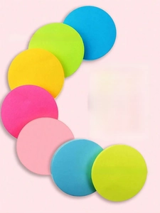 Detalle del juego de 8 colores de notas adhesivas redondas de 7cm con 30 hojas por color
