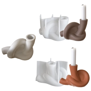 Knot Shape Silicone Mold 3D Art Design For DIY Candle Making Resin Gypsum Crafts Home Decor Handmade Tool