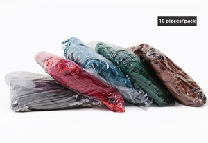 Sacchetti per gioielli in velluto con coulisse in cinque colori, confezione da 10 pezzi