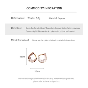 Size and weight specifications for 18K gold plated flower twist earrings in copper