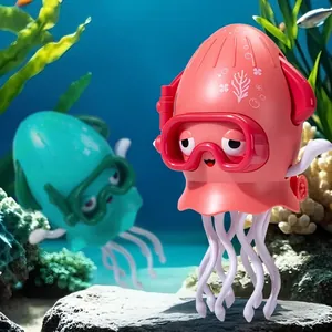 Electric Dancing Octopus Toy Plastic Musical Rotating With Colorful Lights Obstacle Avoidance For Children Toddlers Gift