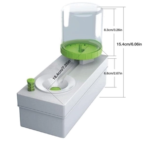 Automatic water cycle brush cleaner for art painting with 3D isometric dimensions