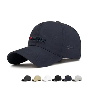 Mesh Baseball Cap Breathable Quick Dry Outdoor Running Sun Protection Adjustable Polyester Letter Embroidery Hat