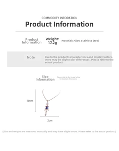Detail specifications of stainless steel portrait pendant necklace with 70cm chain