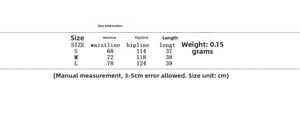 Guide des tailles pour ensemble jupe plissée d'été avec mesures de taille et de hanches