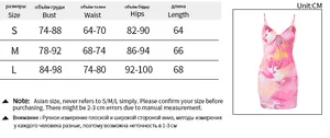 Detailed size chart in CM for the elegant slim fit mini dress with holiday style
