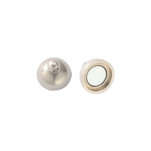 Polished silver 8mm magnetic claps for DIY jewelry making sets for couples