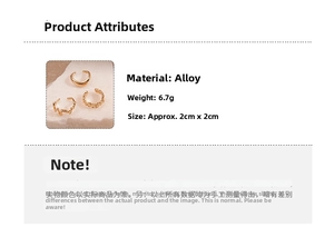 Detailed size chart of irregular pleated gold rings set with 6.7g alloy weight