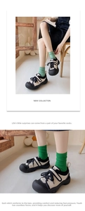 Detail of green ribbed crew socks for women worn with casual sneakers in a cozy home setting