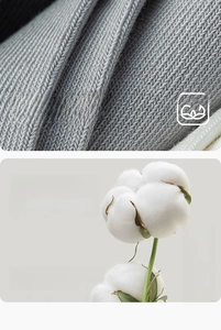 Close-up of breathable grey long-staple cotton fabric texture for men's dress socks