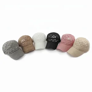 Berretti da baseball estivi in maglia di pizzo traspirante in sei diversi colori assortiti