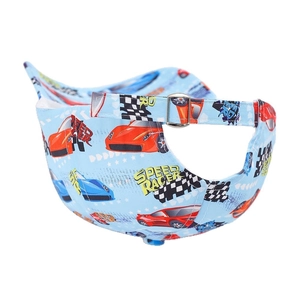 Light blue kids racing car baseball cap with SPEED RACER print and adjustable buckle