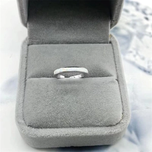Elegant S925 sterling silver opal open toe ring for women in a luxury gray velvet box