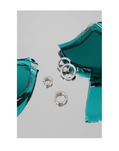 Detailed close-up showing S925 sterling silver hallmark on polished hoop earrings