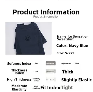 Dettaglio della felpa per cani blu navy con ricamo logo C e trama del tessuto in cotone