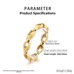 Detailed view of heavy gold punk crab claw bracelet made of polished stainless steel