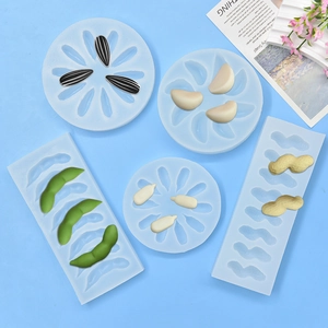 Peanut Garlic Sunflower Seed Bean Pod Shapes Silicone Molds For DIY Fondant Chocolate Cake Decoration Soap Candle Making