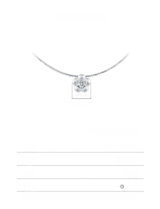 Detailed specs for 925 sterling silver frosted flower necklace with zircon center