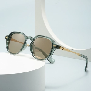 Retro Square Sunglasses UV400 Protection Unisex Fashion TR Metal Frame Sun Glasses For Driving Travel Outdoor Eyewear