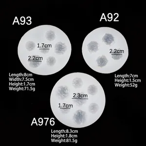 Various circular multi-hole silicone candy molds for DIY dessert and biscuit making