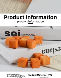 Makroaufnahme von realistischem gebratenem Tofu-PVC-Modell mit detaillierter Porenstruktur