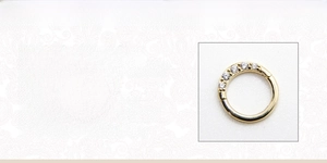 Detailed product specs of S925 sterling silver cartilage ring with cubic zirconia