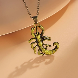 Vintage Scorpion Pendant Necklace Alloy Nordic Gothic Punk Retro Jewelry For Men