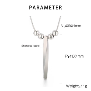 Minimalist silver stainless steel spiral pendant necklace with a sleek snake chain design