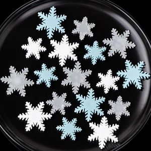 Decorazioni per Torte a Fiocco di Neve di Natale in Plastica Acrilico Carta per Feste Invernali e Decorazioni per Dolci