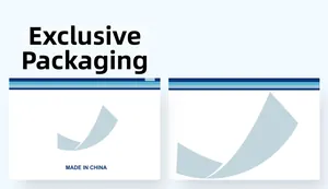 Sac d'emballage blanc translucide à fermeture éclair avec logo Made in China pour brassière
