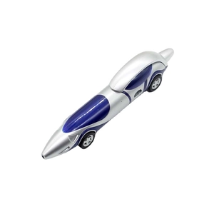 Creative blue and silver sports car shaped ballpoint pen for students and kids