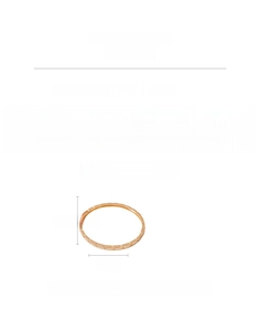 Spécifications de taille pour bracelet plaqué or 18 carats avec diamètre de 6,5cm et 6,8cm