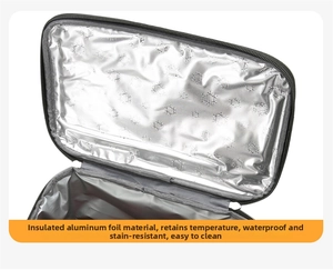 Detailed macro view of insulated aluminum foil lining with snowflake pattern for thermal bag
