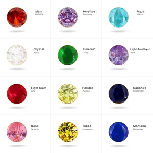 Vintage guardian angel necklace birthstones collection in 12 colors with twist chain