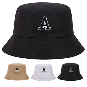 Chapeau Bob Acrylique Broderie Lettre A Protection Solaire Extérieur Décontracté Unisexe Mode Été