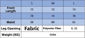 Tabella guida alle taglie dettagliata per set gilet in maglia e gonna da donna