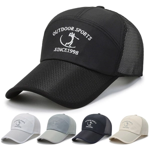 Outdoor Sports Baseball Cap Breathable Mesh Trucker Hat With Embroidery Adjustable Sun Protection For Men Summer Casual