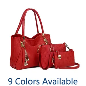 Women Handbag Crossbody Bag Pouch PU Leather Embossed Geometric Pattern Gold Butterfly Charm Elegant Shoulder Bag