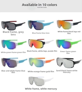 Collection of polarized cycling sunglasses in ten diverse frame and lens color options