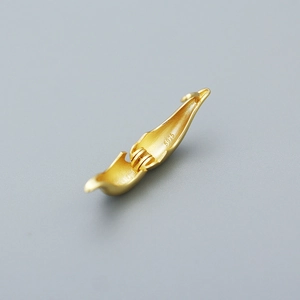 Minimalist French style S925 sterling silver earrings with high-end gold metal finish