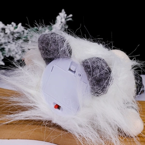 Luminous Christmas Rudolf doll bottom featuring LED power switch and CE certified battery case