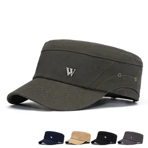 Men's cotton cadet cap with metal W logo and five color options for sun protection