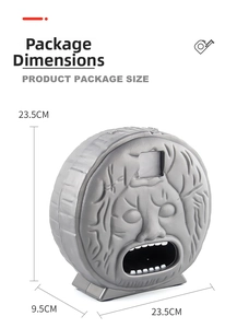 Detailed packaging dimensions 23.5x23.5x9.5cm for the novelty polygraph toy