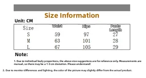 Detailed size chart for viper pattern shorts showing waist, hip, and length measurements