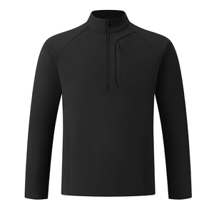 Veste de sport homme à demi-zip avec col montant et poche poitrine zippée