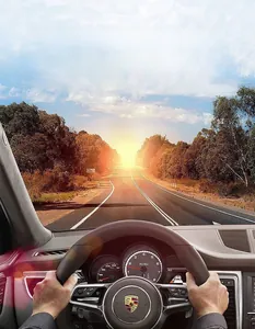 Polarized driving sunglasses detail showing anti-glare and UV protection functionality