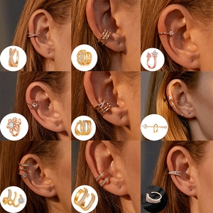 Kupfer Ohrmanschetten Ohne Piercing Geometrische Biene Schlange Zirkon Minimalistischer Ins Stil Ohrringe Schmuck Damen